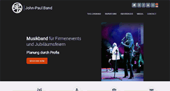 Desktop Screenshot of johnpaul-band.com