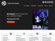 Tablet Screenshot of johnpaul-band.com